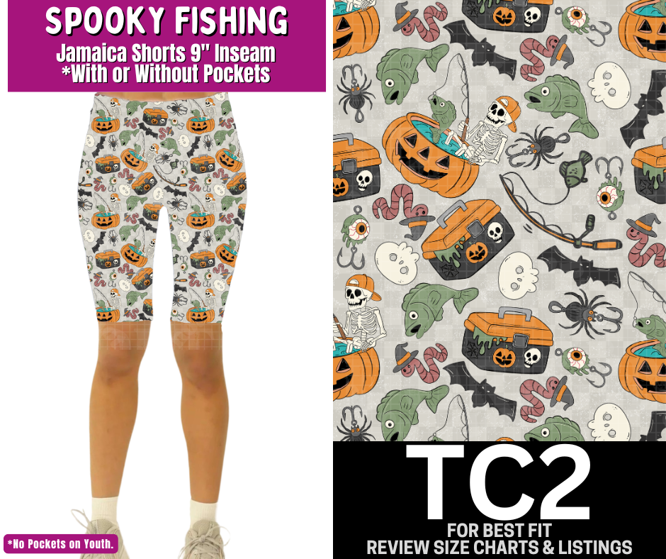 Spooky Fishing Jamaica Shorts w/ Pockets