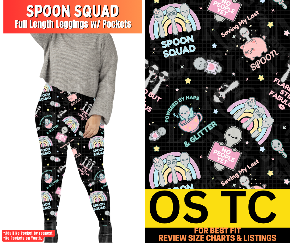 Spoon Squad Full Length Leggings w/ Pockets