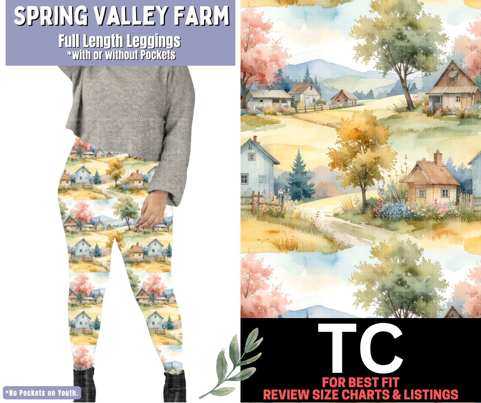 Spring Valley Farm Full Length Leggings w/ Pockets