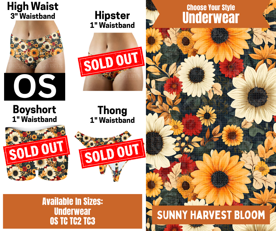 Sunny Harvest Bloom High Waist Underwear