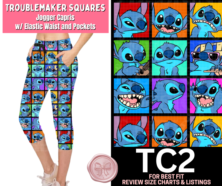 Troublemaker Squares Jogger Capri