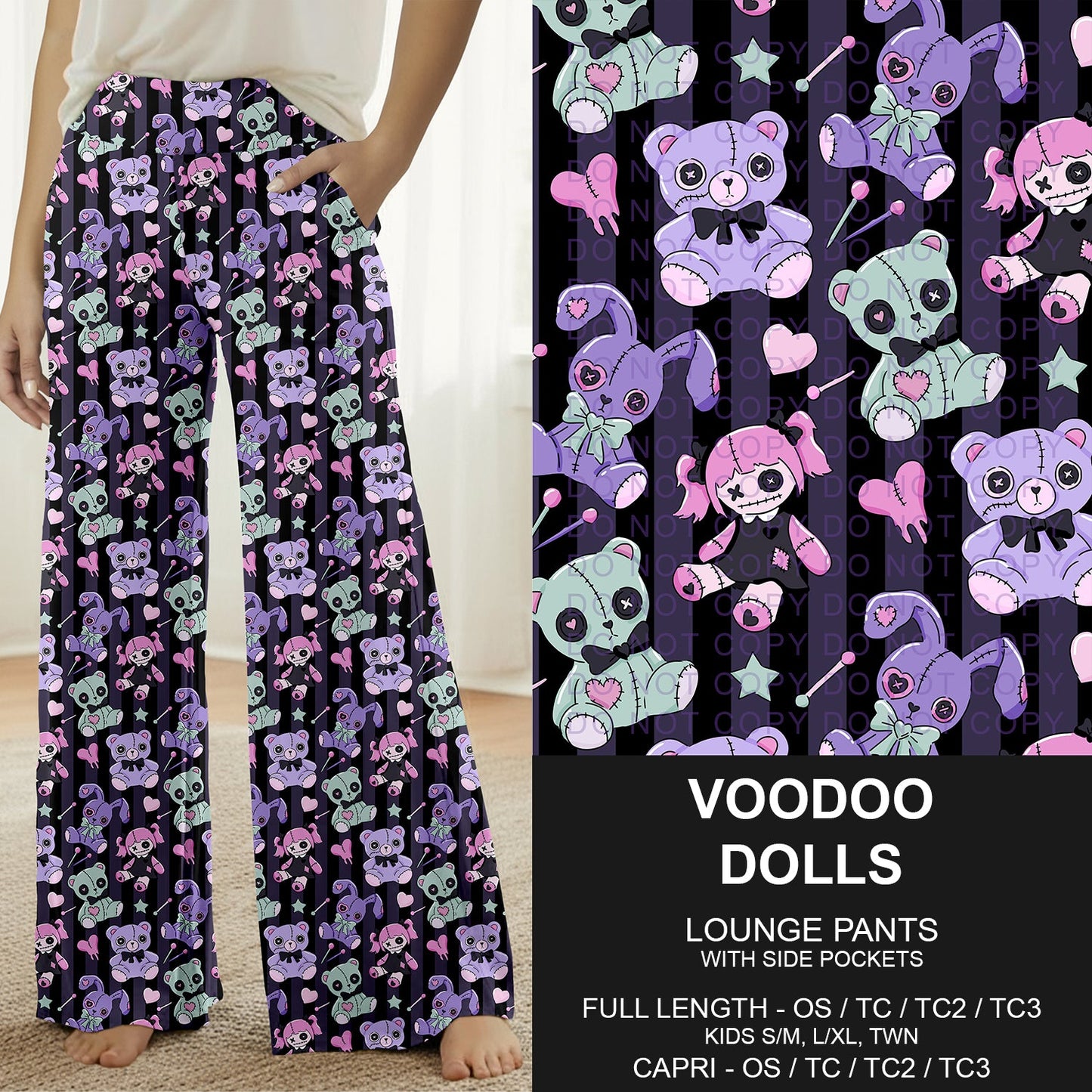 B309 - Preorder Voodoo Dolls Lounge Pants (Closes 8/23. ETA: late Oct.)
