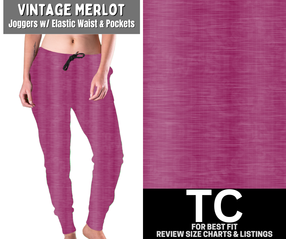 Vintage Merlot Joggers