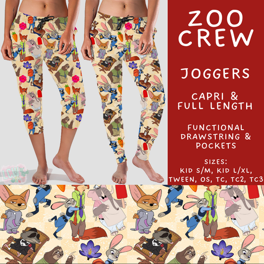 Batch #506 - Cool Characters 13 - Closes 3/20 - ETA late May - Zoo Crew Full and Capri Length Joggers
