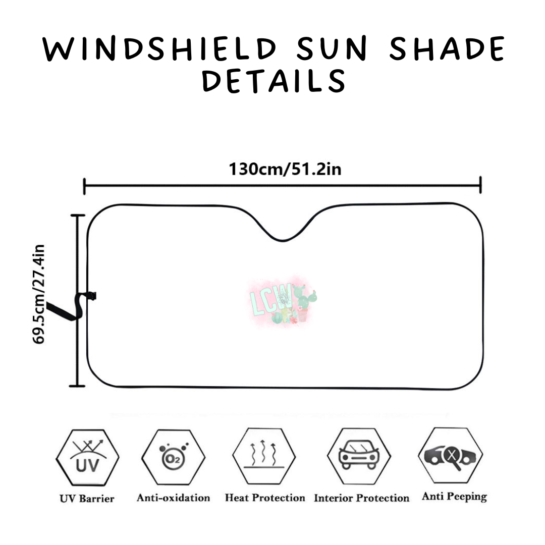 Batch #554 - Car Accessories 3 - Closes 7/10 - ETA early/mid Sept - Sunny BFlies Windshield Sun Shade