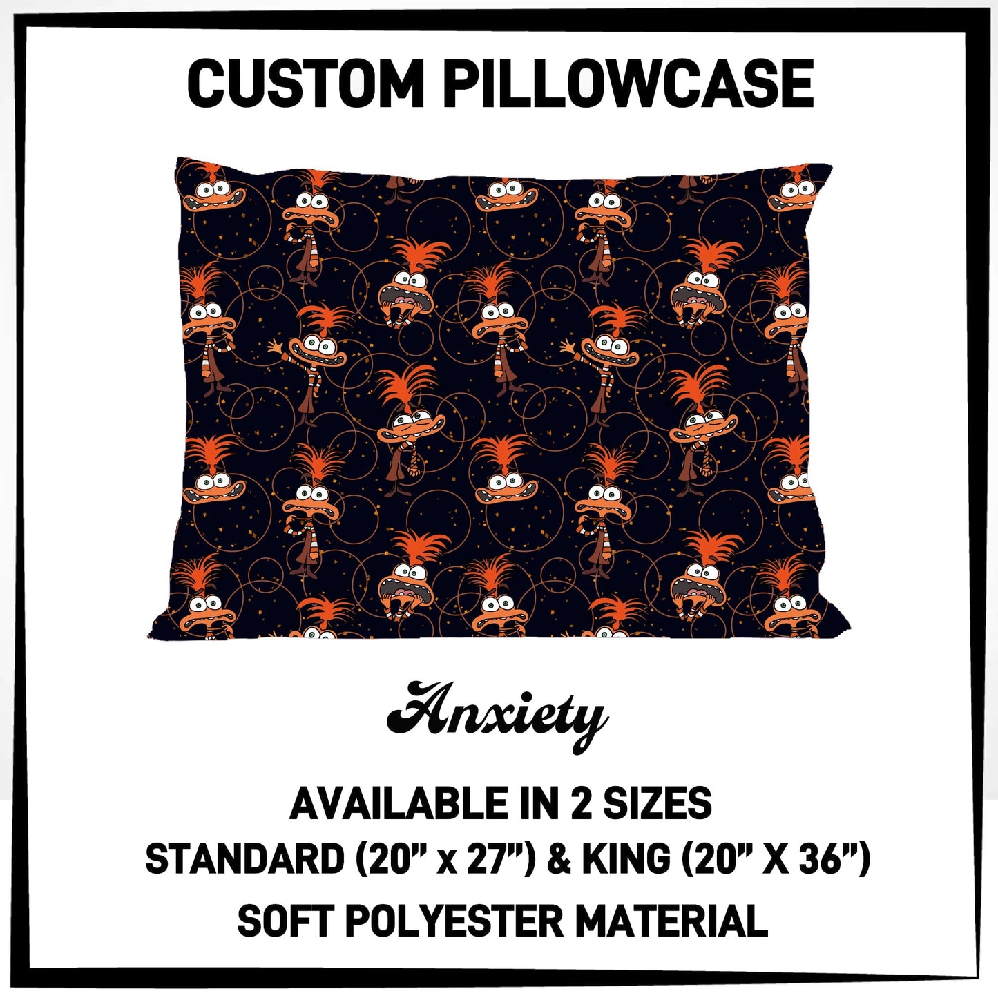 7PWS - Anxiety Pillowcase - Preorder Due 10/7 ETA: Late Nov