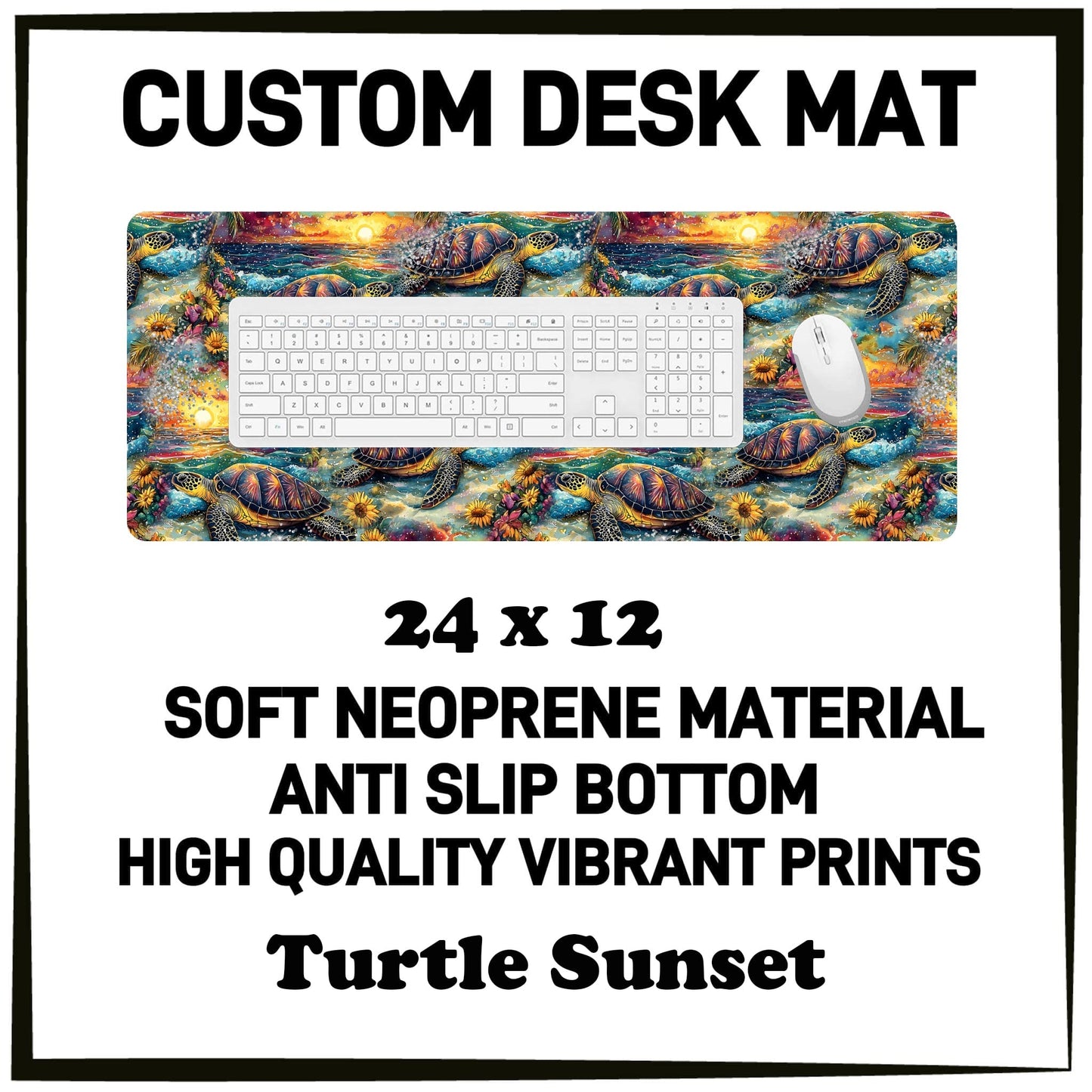 5DSK - Turtle Sunset Desk Mat - Preorder Due 10/21 ETA: Mid-Dec