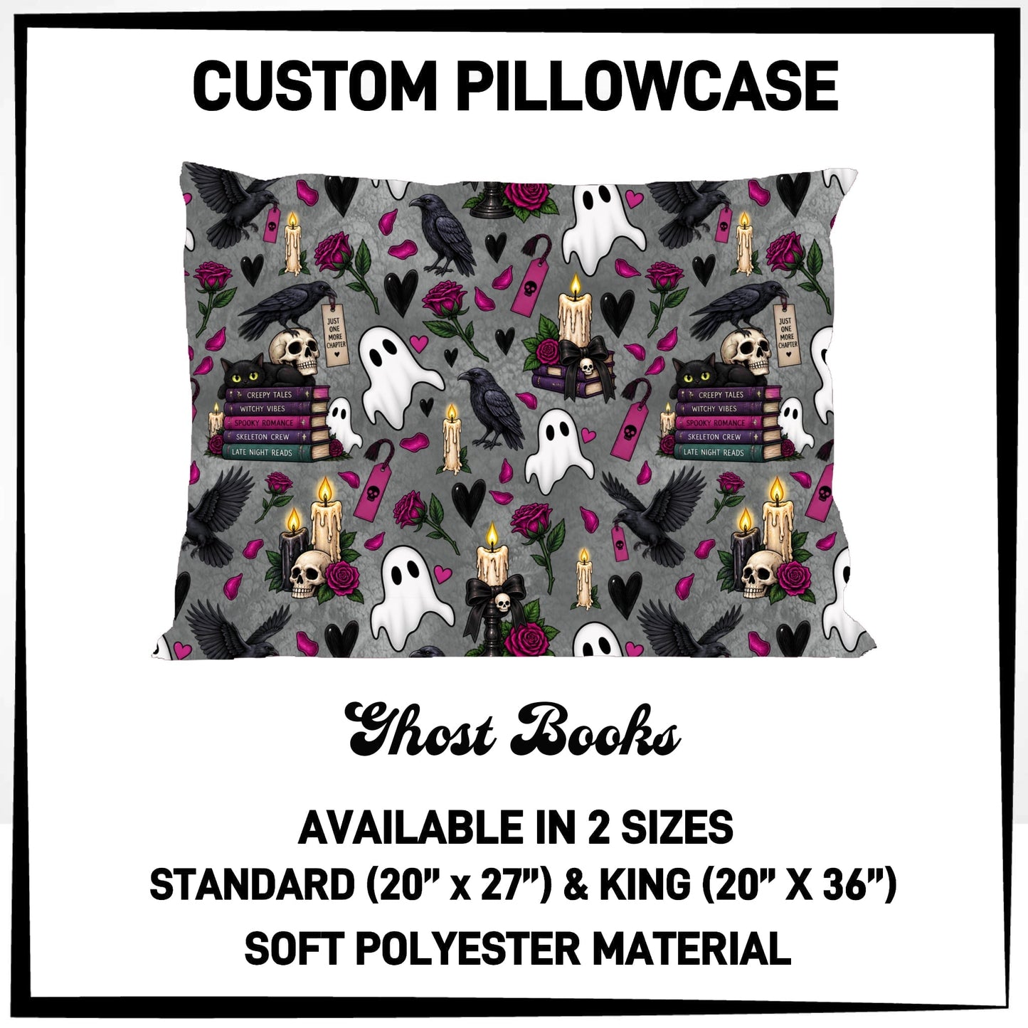 7PWS - Ghost Books Pillowcase - Preorder Due 10/7 ETA: Late Nov
