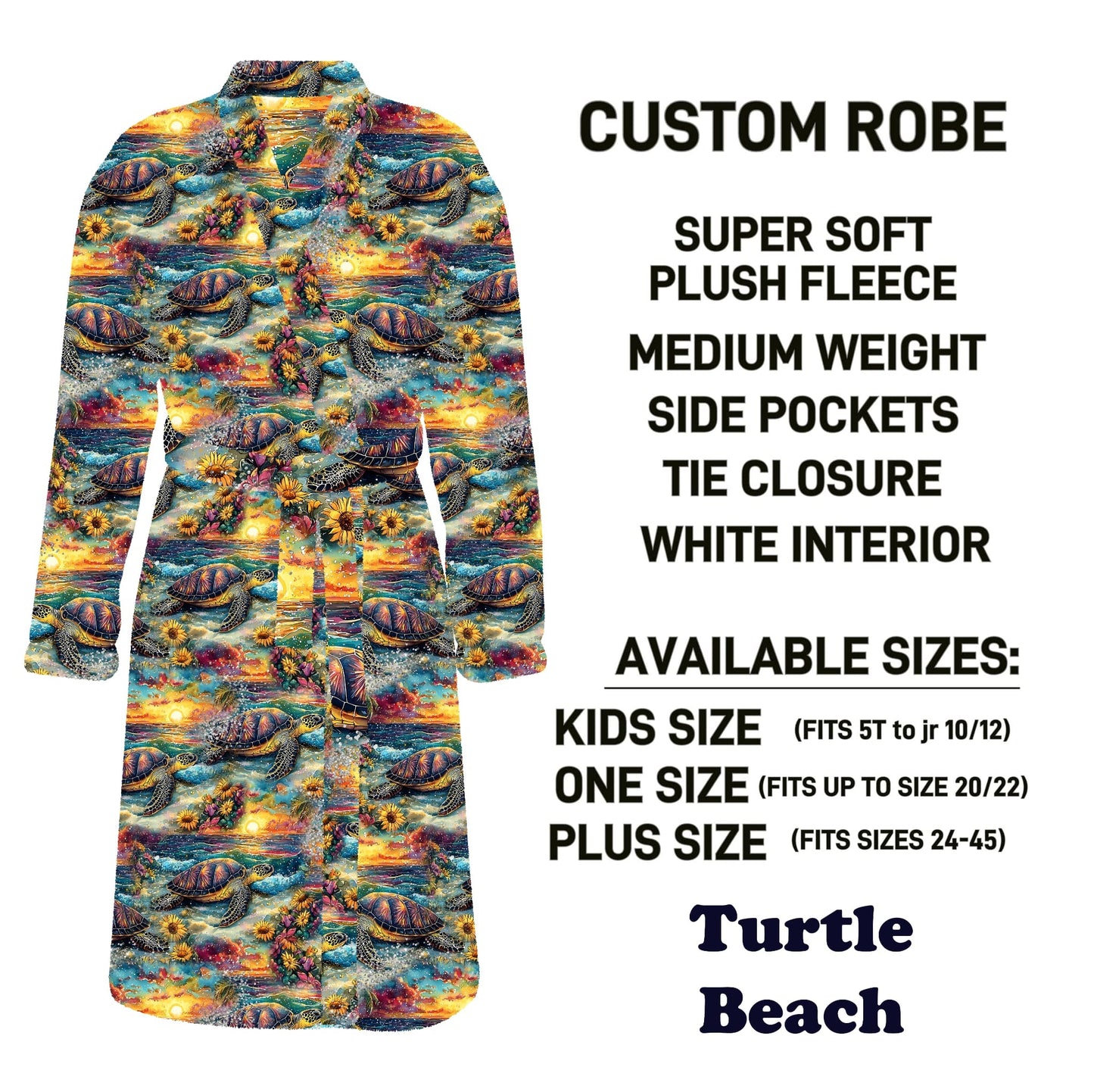 CU4R - Turtle Beach Robe - Preorder Due 10/14 ETA: Mid-Dec