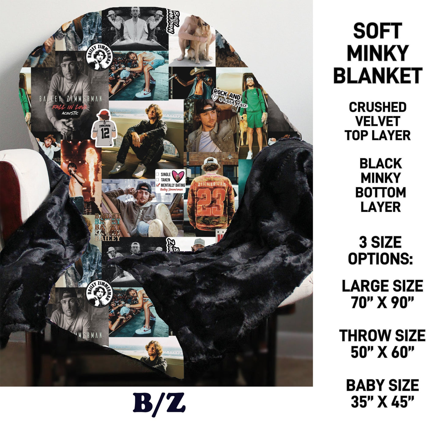 MN8K - B/Z Minky Blanket - Preorder Due 10/18 ETA: Early Dec