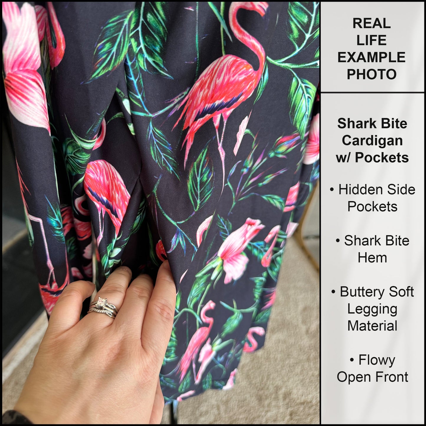 RTS - Elegant Blooms Cardigan w/ Pockets