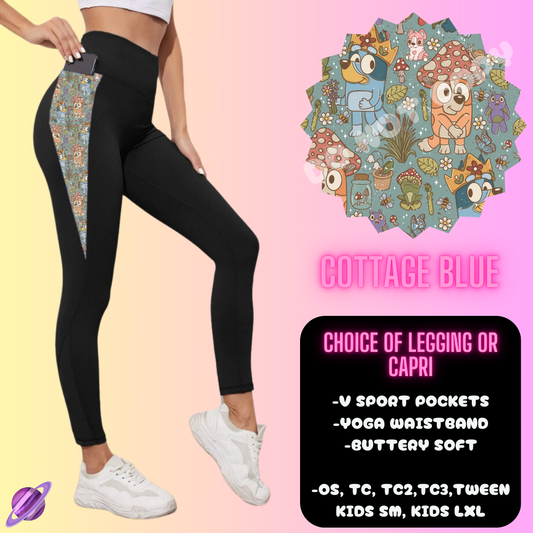 COTTAGE BLUE- HOODIE OUTFIT RUN-5 STYLE BOTTOMS- PREORDER 2/20
