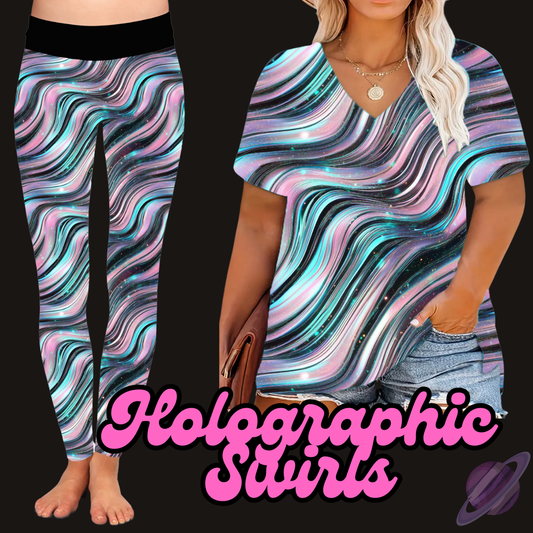 HOLOGRAPHIC SWIRLS-PRETTY RUN TUNIC/TANK PREORDER CLOSING 1/30
