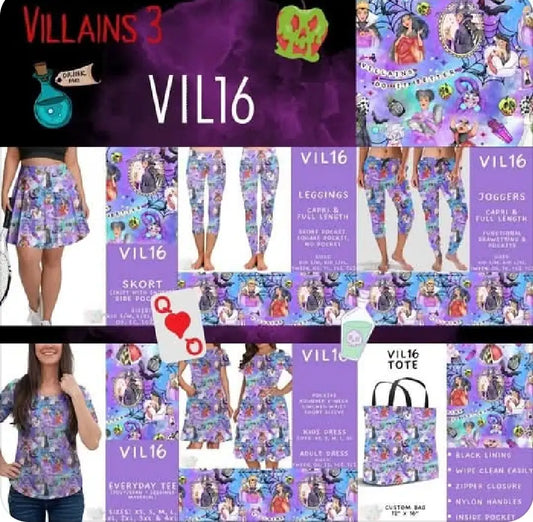PBO44 - Batch #504 - Villains 3 - VIL16 Biker & Jogger Shorts