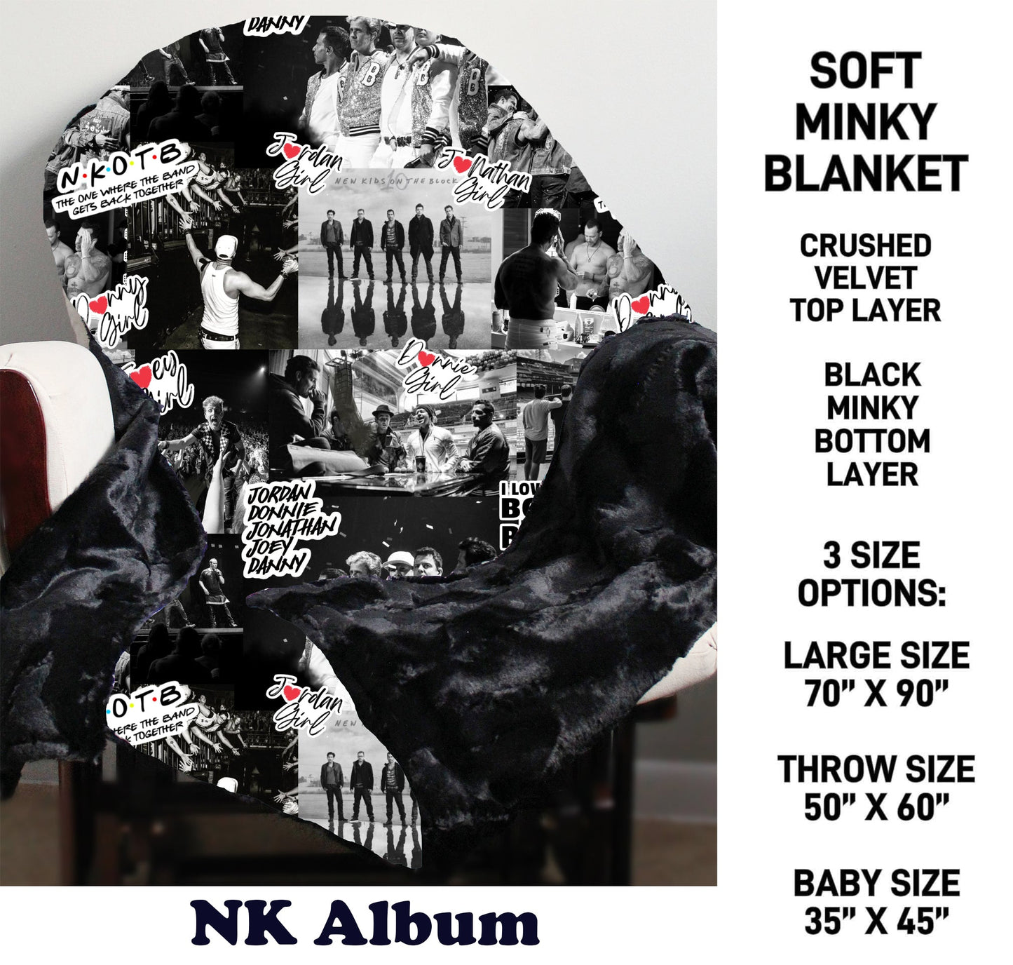MN8K - Nk Album Minky Blanket - Preorder Due 10/18 ETA: Early Dec