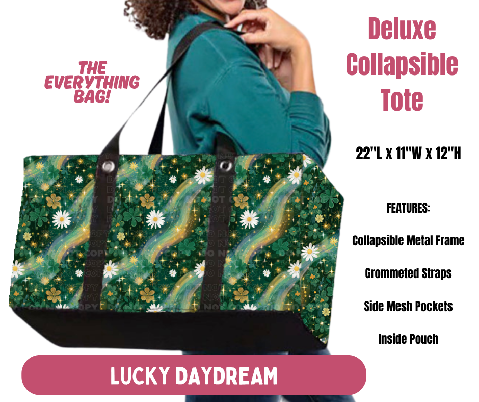 Preorder! Closes 10/8. ETA Jan. Lucky Daydream Collapsible Tote