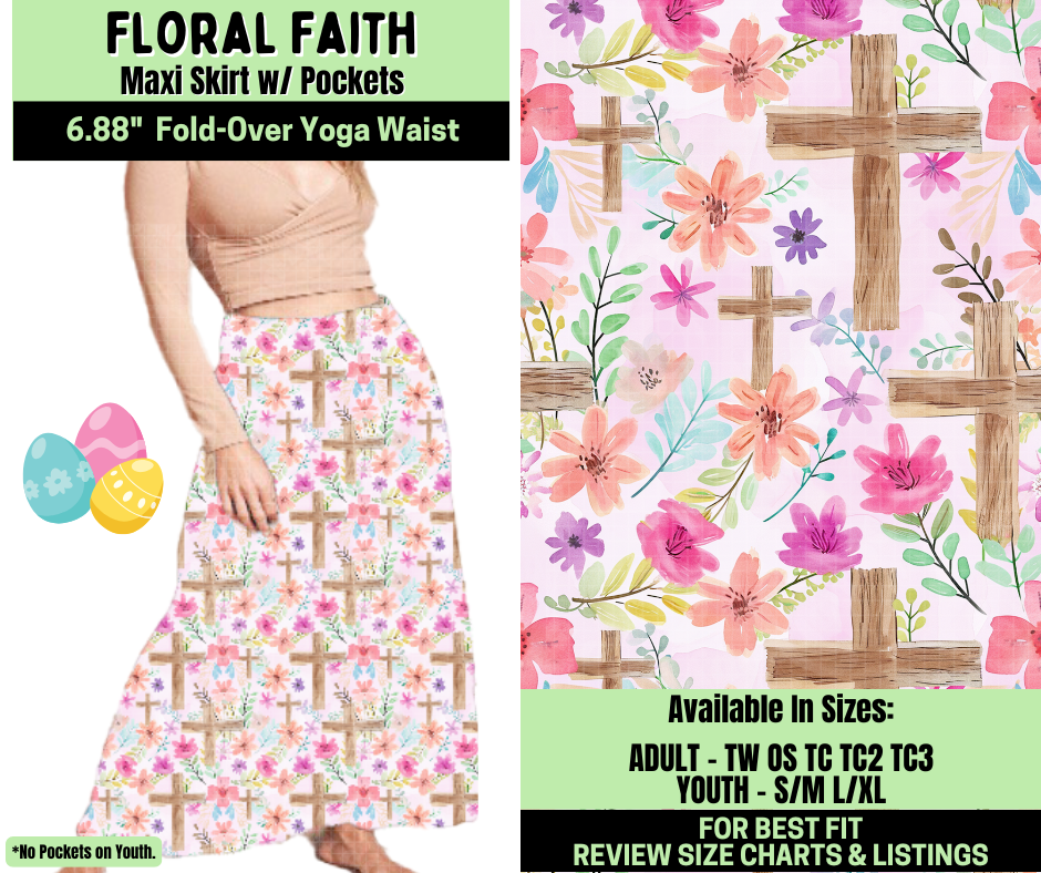 Preorder! Closes 1/19. ETA April. Floral Faith Maxi Skirt