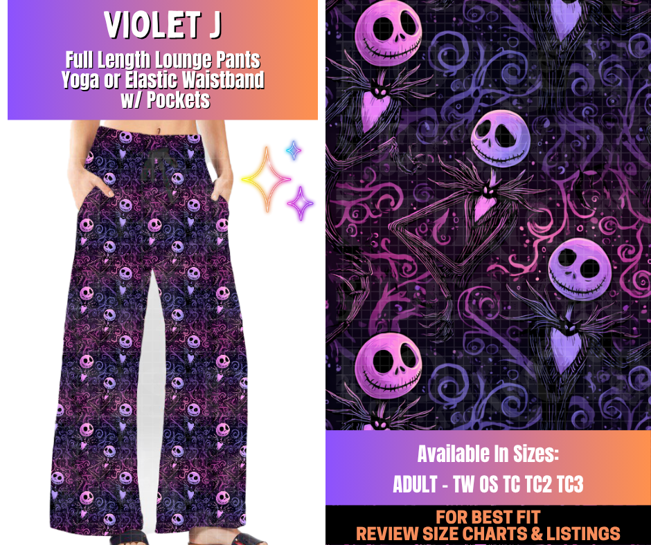 Preorder! Closes 12/10. ETA March. Violet J Full Length Lounge Pants