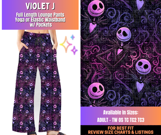 Preorder! Closes 12/10. ETA March. Violet J Full Length Lounge Pants
