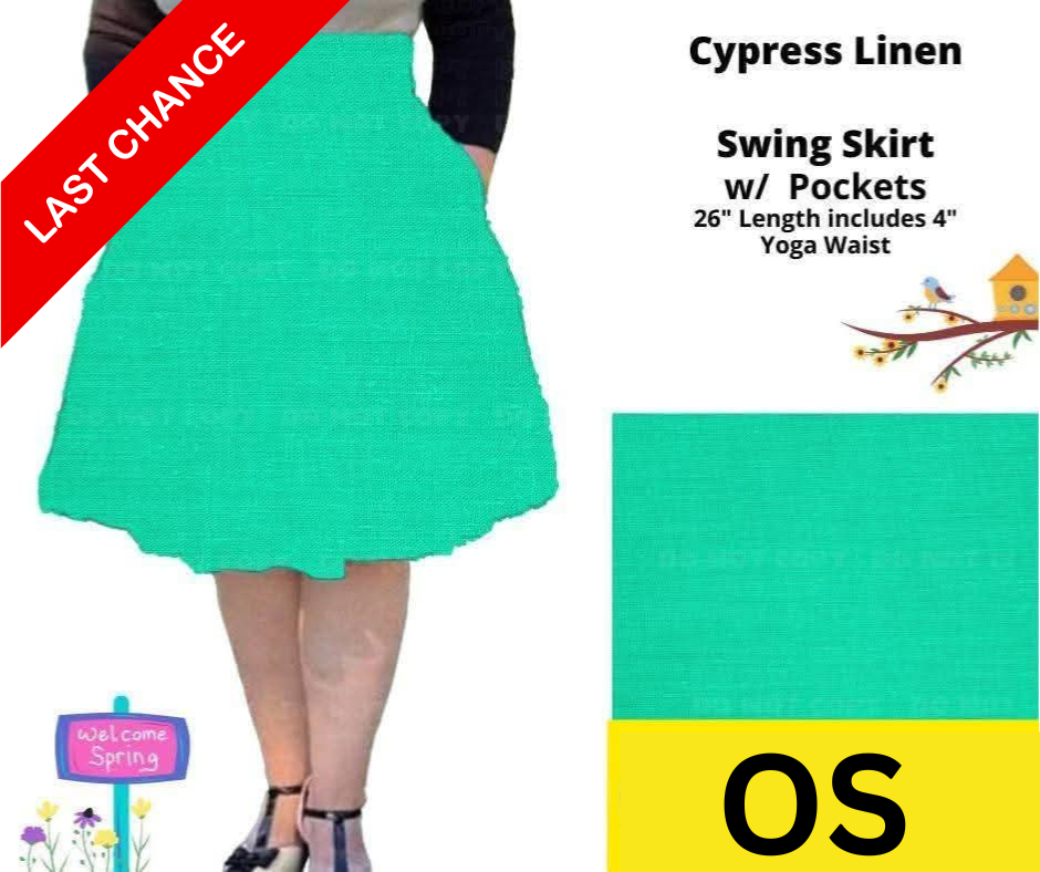 Cypress Linen Swing Skirt