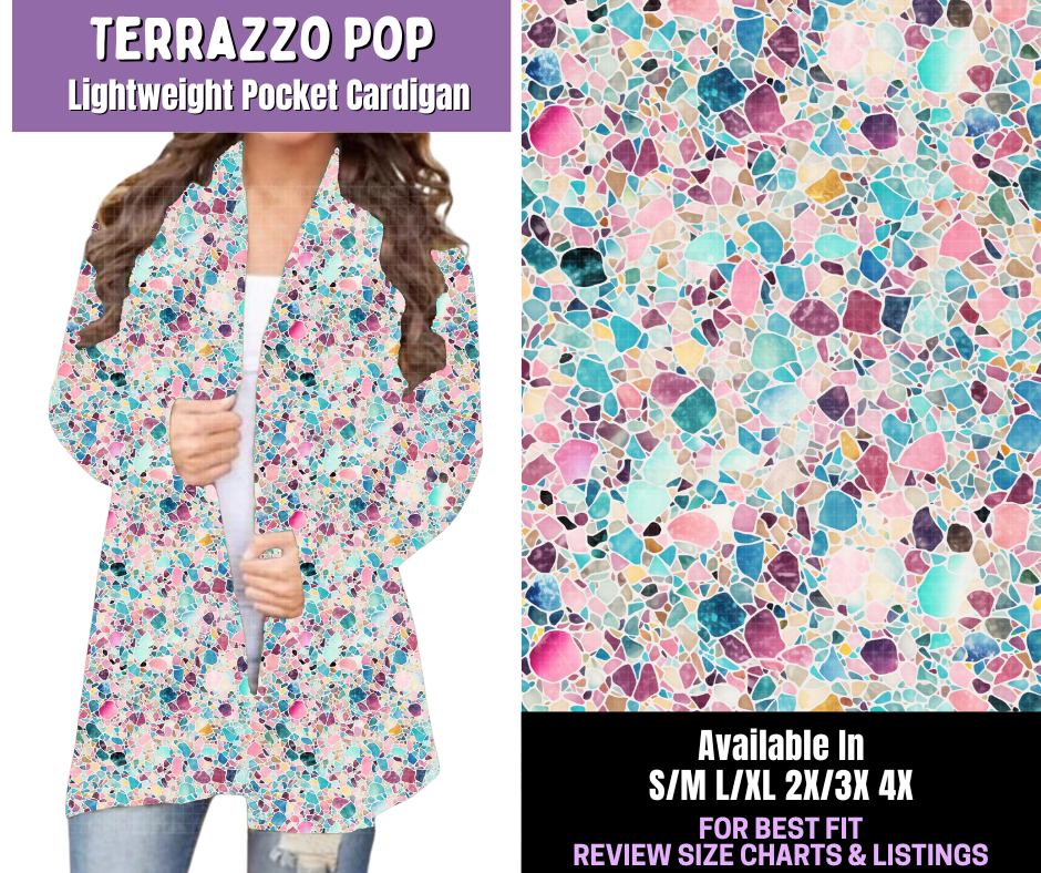 Preorder! Closes 12/18. ETA March. Terrazzo Pop Pocket Cardigan