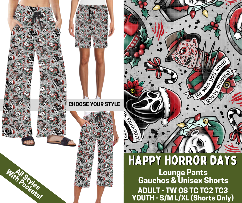 Preorder! Closes 7/15. ETA Nov. Happy Horror Days Combo Lounge Lengths