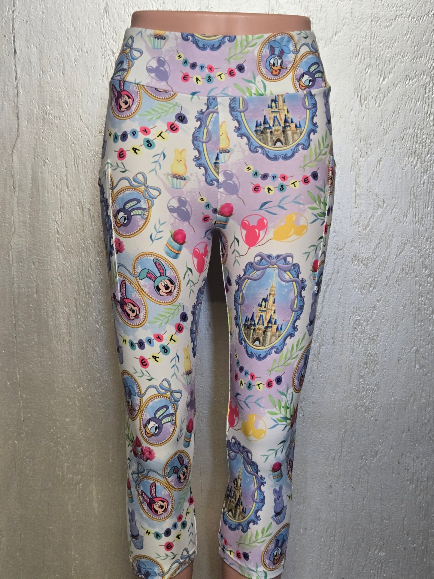 Happy Easter leggings and capris with pockets