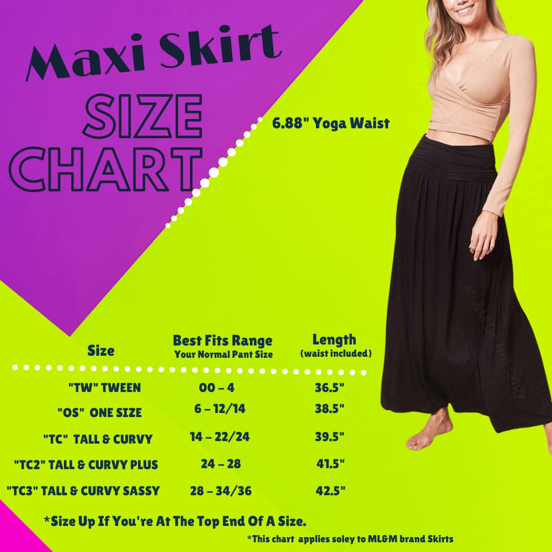 Teal & Black Plaid Maxi Skirt