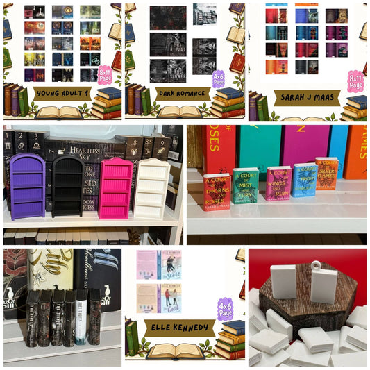 Mini book sticker sheets and mini books