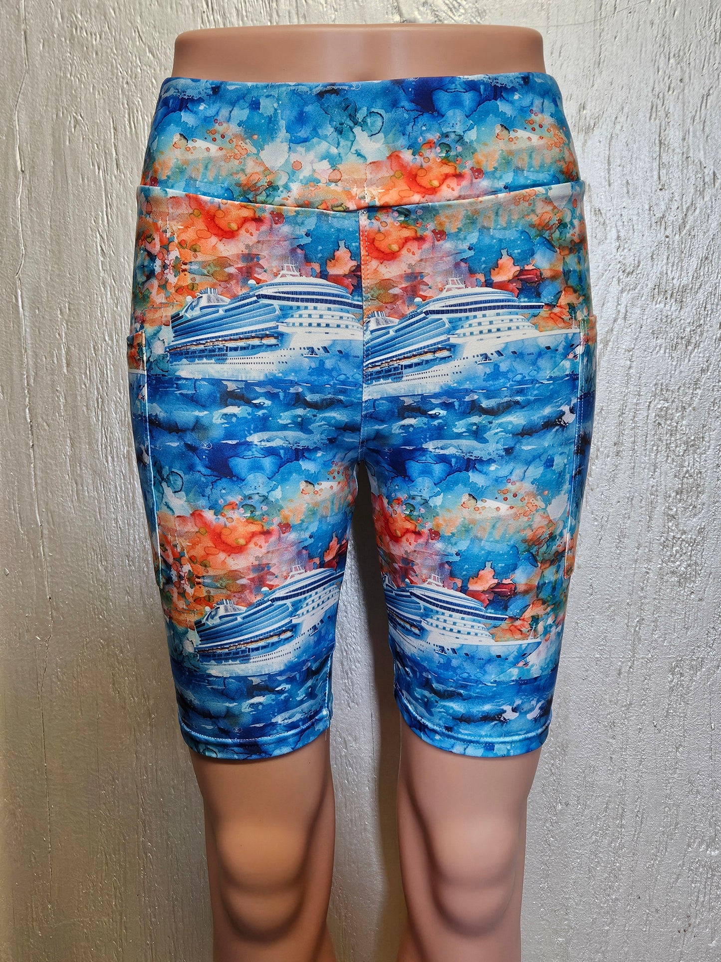 Ships at Sea capris and skorts with pockets