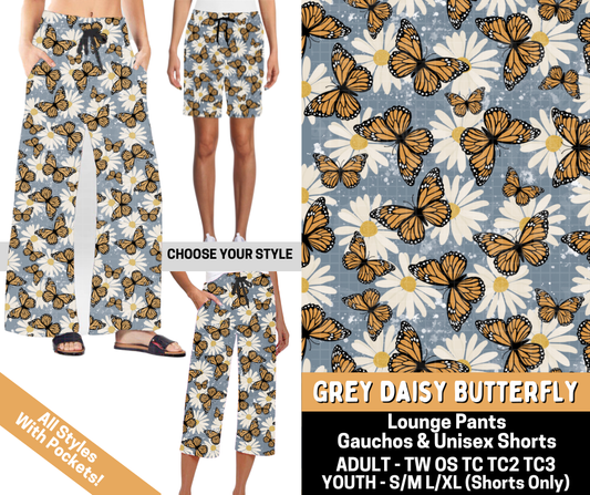 Preorder! Closes 5/25. ETA Aug. Grey Daisy Butterfly Combo Lounge Lengths