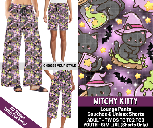 Preorder! Closes 7/9. ETA Oct. Witchy Kitty Combo Lounge Lengths