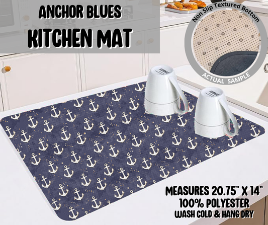 Preorder! Closes 4/20. ETA July. Anchor Blues Kitchen Mat