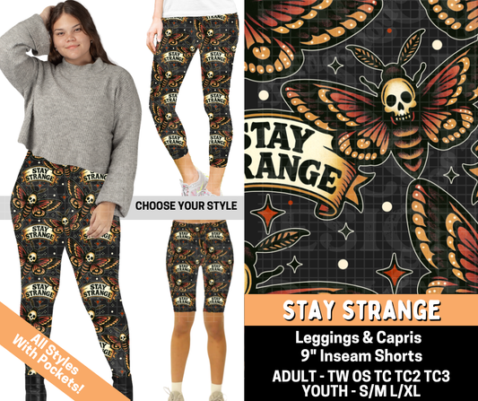 Preorder! Closes 7/1. ETA Oct. Stay Strange Combo Legging Lengths