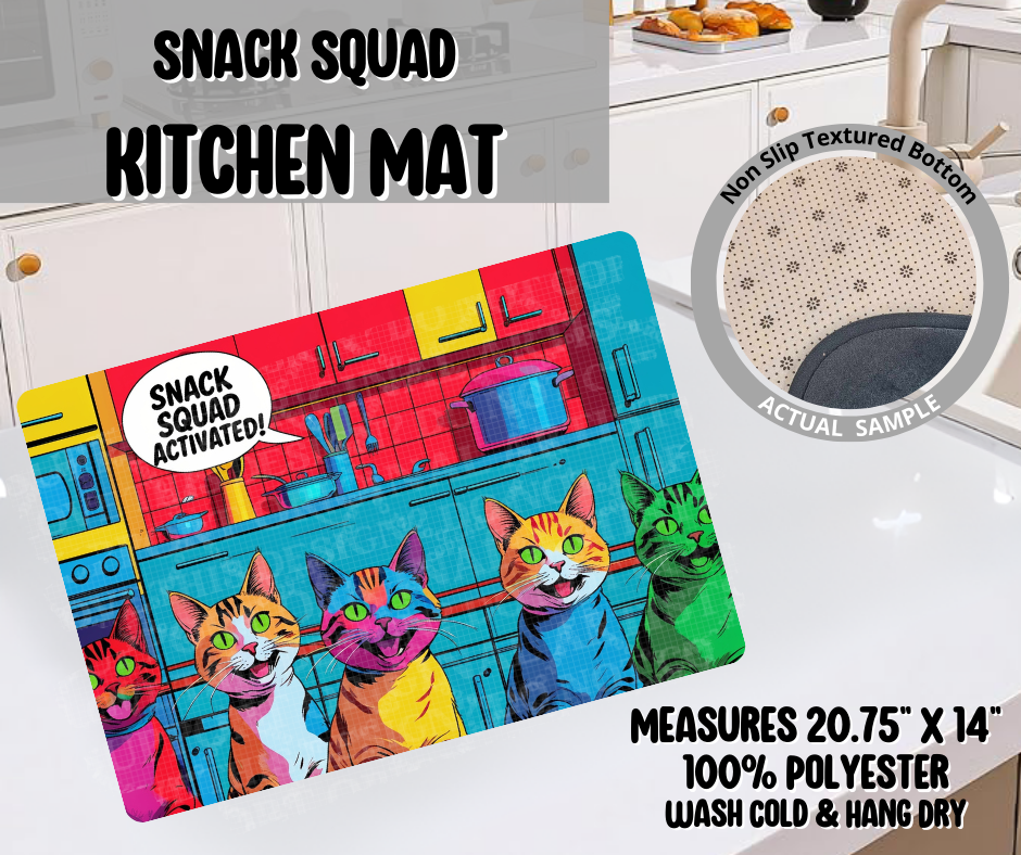 Snack Squad Kitchen Mat
