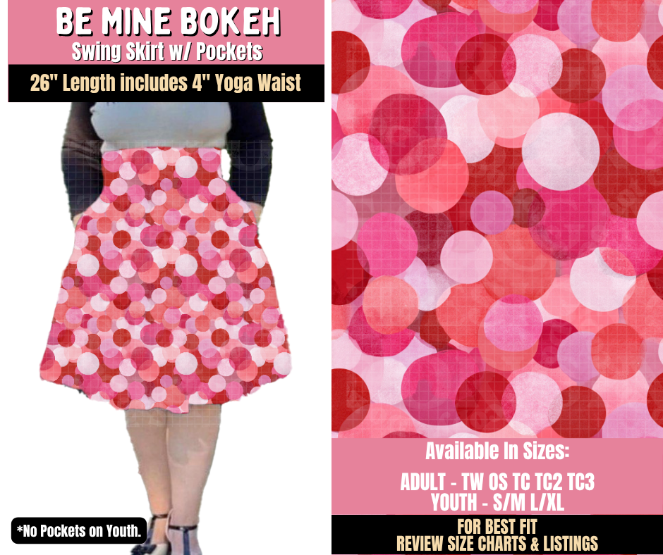 Preorder! Closes 10/15. ETA Jan. Be Mine Bokeh Swing Skirt