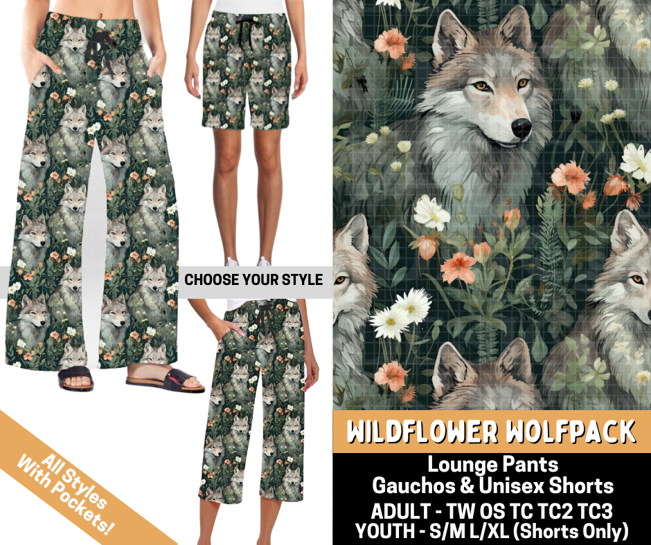 Preorder! Closes 5/25. ETA Aug. Wildflower Wolfpak Combo Lounge Lengths