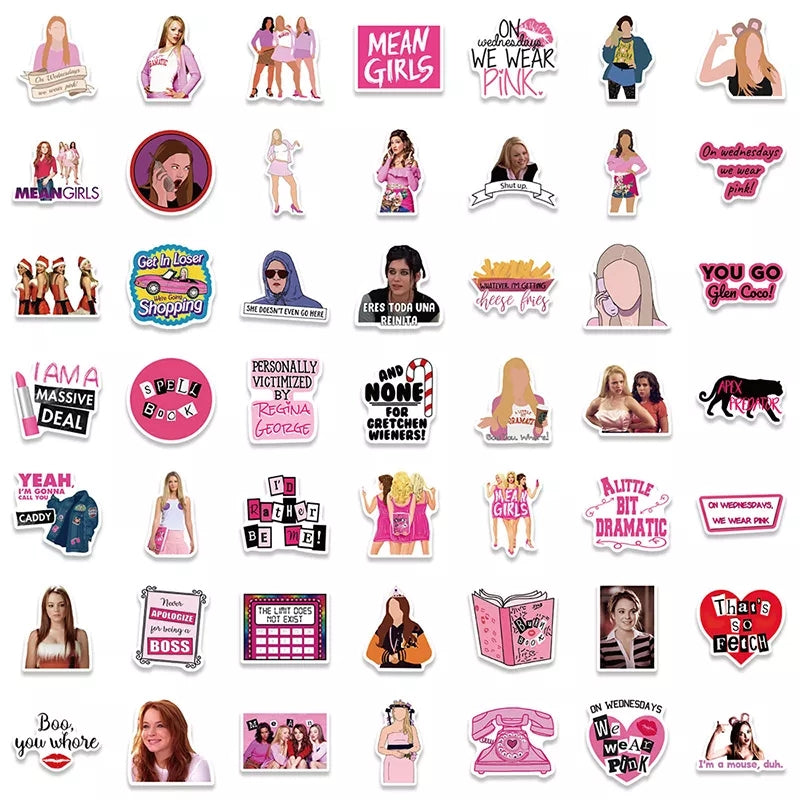 Set of 50 piece mean girls Stickers