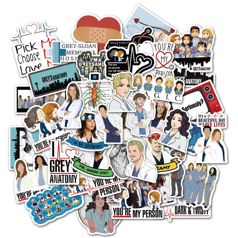 Set of 50 Dr Show Stickers