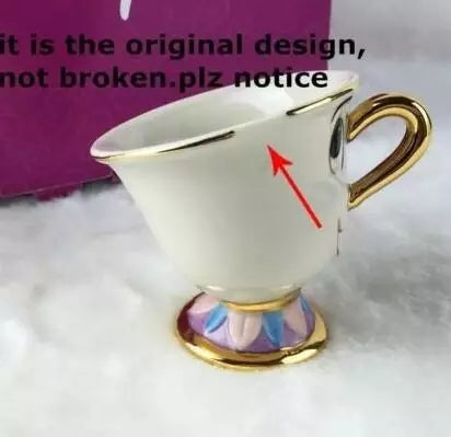 Mrs. Pots and Chip tea set