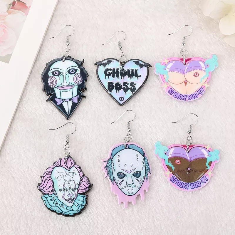 Horror Acrylic Earrings