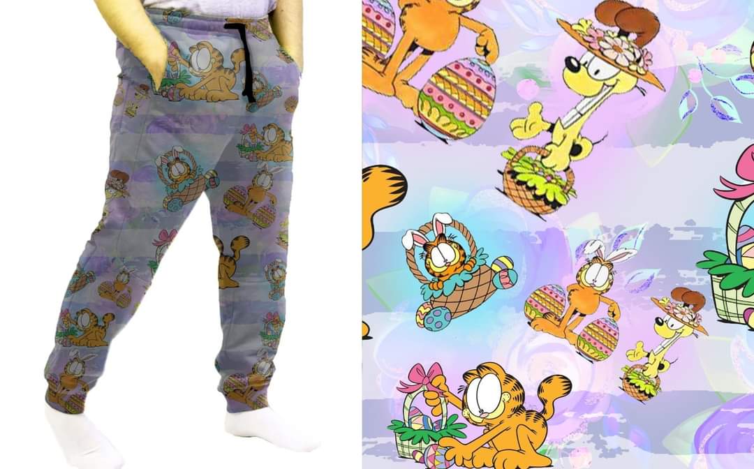 Holiday Cat leggings capris joggers and loungers kids and adults