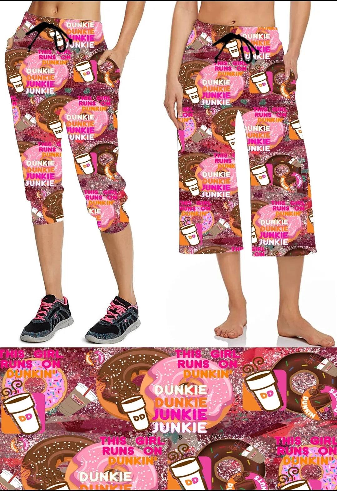 Dunkin' Leggings,Capris and Shorts