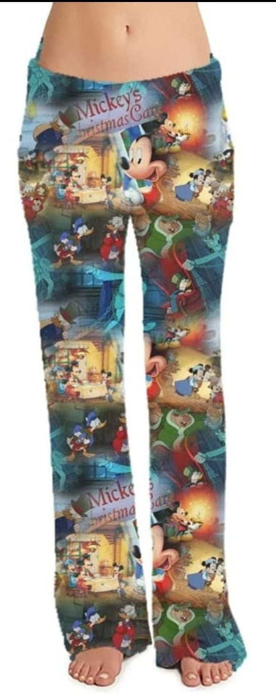 Christmas Carol Leggings, Capris, Full and Capri length loungers and joggers