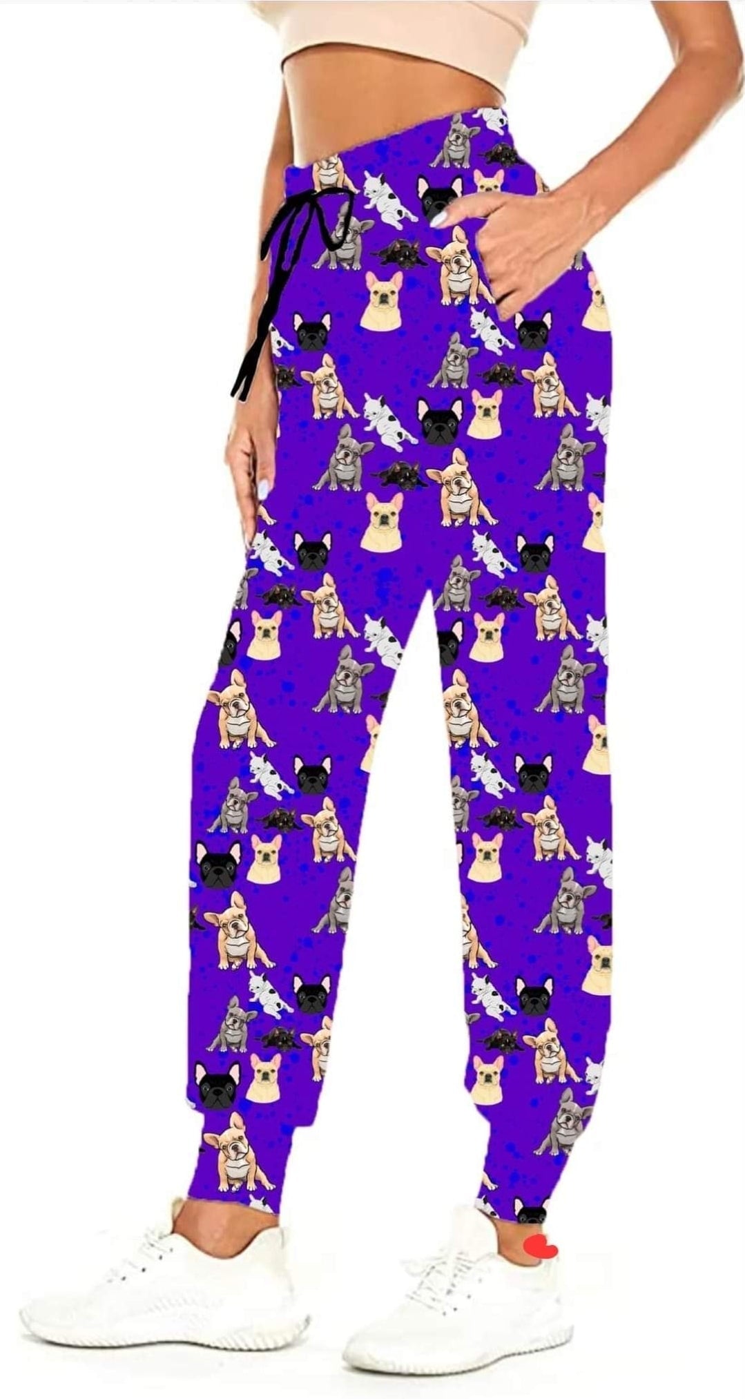 French Bulldogs leggings, Capris, Full and Capri length loungers and joggers