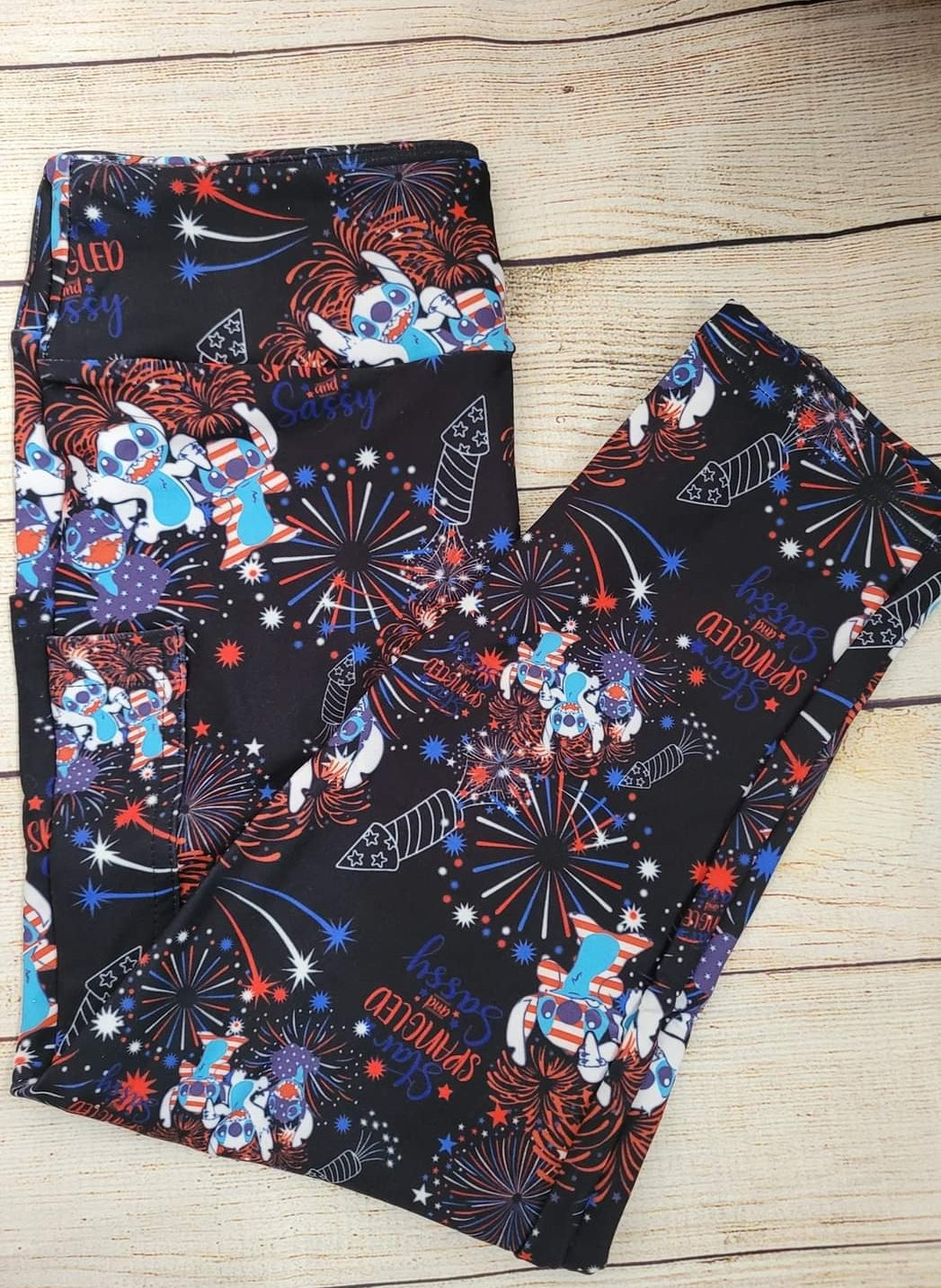 American Blue Alien Leggings,Capris, Lounge Pants, Joggers and shorts