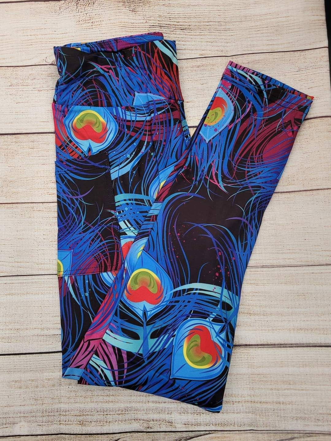 "Peacock" Leggings, Lounge Pants and Joggers
