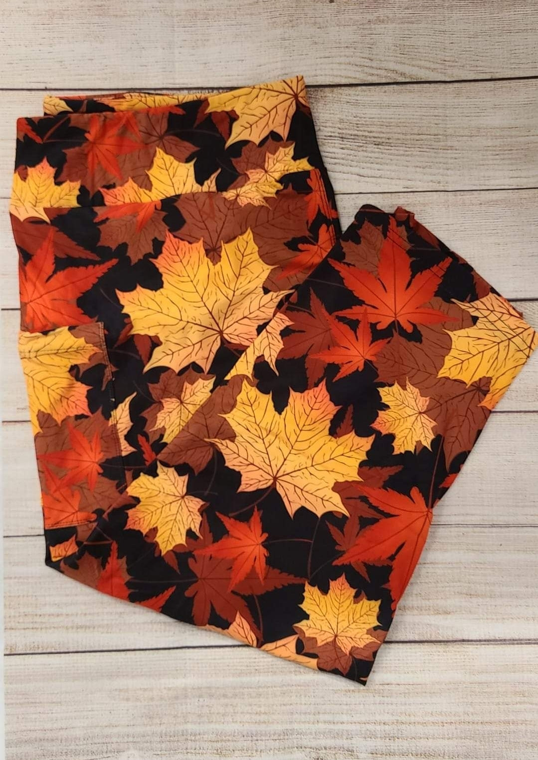 Falling Leaves Leggings with pockets