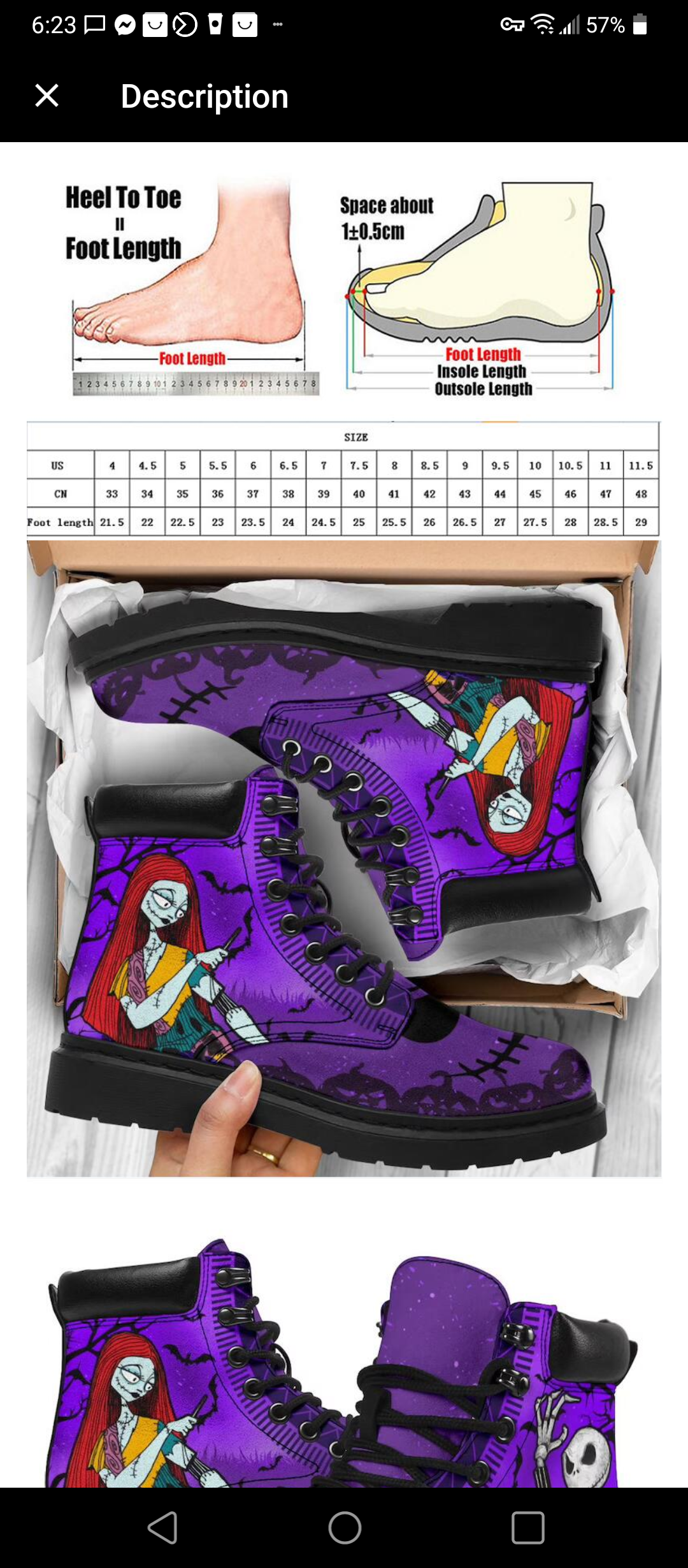 Bats NBC Boots purple