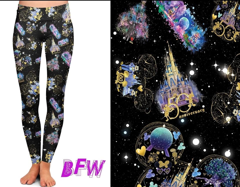 "Castle 50th" Leggings, Lounge Pants and Joggers